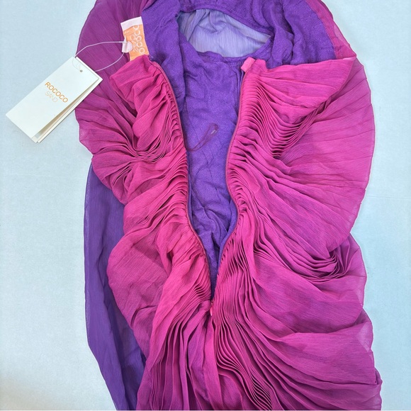 ROCOCO SAND Short Dress in Pink & Purple Size XS - Picture 8 of 16